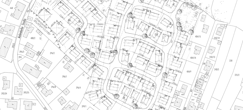 Skizze Bebauungsplan