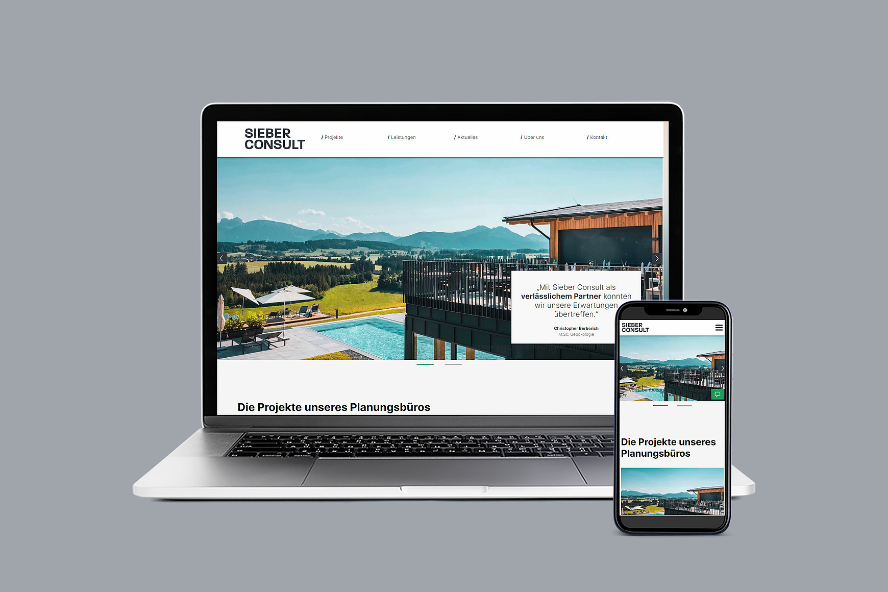 Computer und Mobiltelefon